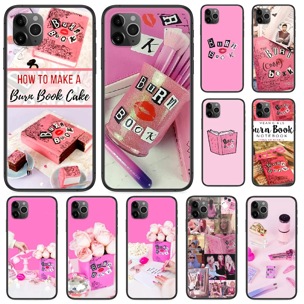 burn book mean girls Phone case For iphone 4 4s 5 5S SE 5C 6 6S 7 8 plus X  XS XR 11 PRO MAX 2020 black back painting funda - AliExpress Cellphones &  Telecommunications