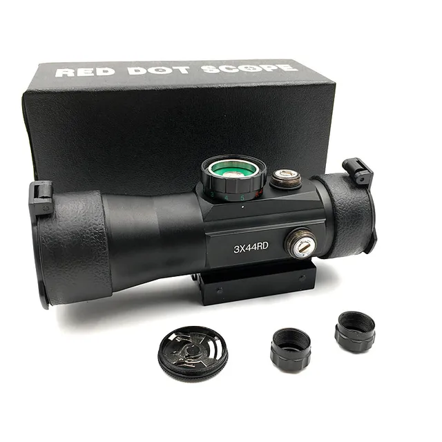 US $17.91 Outerdoor Hunting 3X44 Red Green Dot Sight Scope Tactical Optics Riflescope Fit 11/22mm Rail For Hu