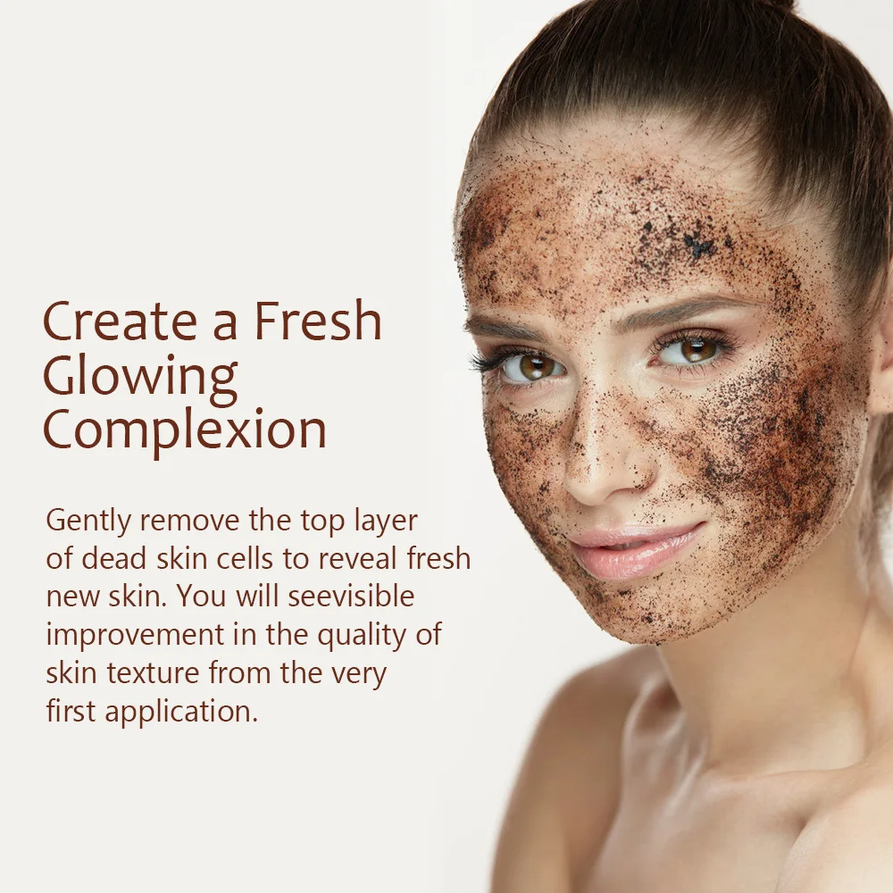 Cross border new aLIVER coffee scrub exfoliating to go dead skin deep clean body moisturizing spot 2