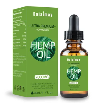 

Cbd Oil 100% Organic Essential Oil 7000MG Hemp Seed Oil Herbal Relieve Anxiety And Body Stress Skin Care Sleeping Aid 30ml