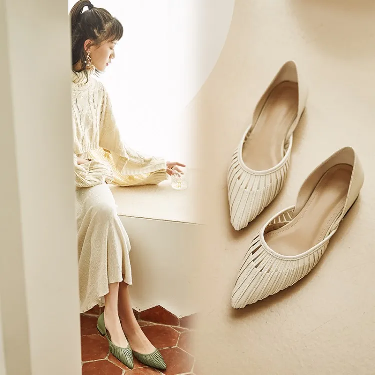 

2020 New Style Shoes Genuine Leather Hot Selling Pointed-Toe