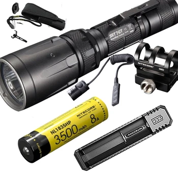 

NITECORE SRT7GT Flashlight CREE XP-L HI V3 LED RGB Light max 1000LM beam distance 450 meter tactical torch + RSW1 + GM02