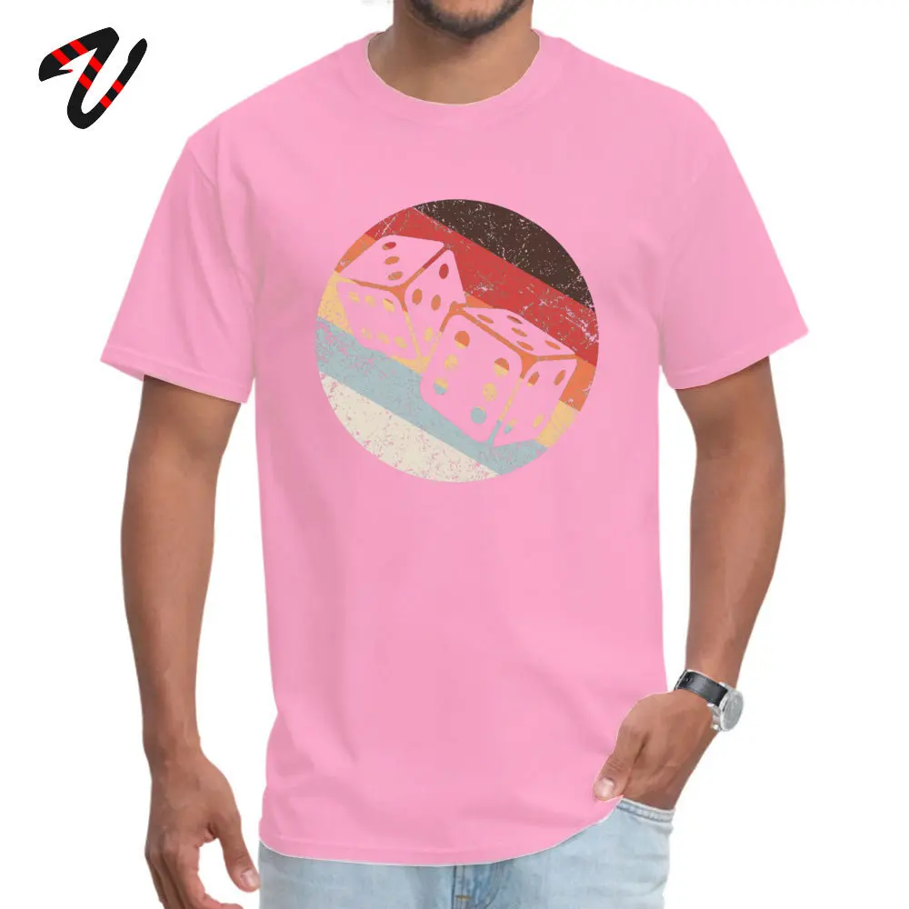 Pure Cotton Men's Short Sleeve Summer Tshirts Summer Tops T Shirt 2019 Popular Casual Crewneck T Shirt Wholesale Boardgames Retro Vintage Sport Hobby 7340 pink