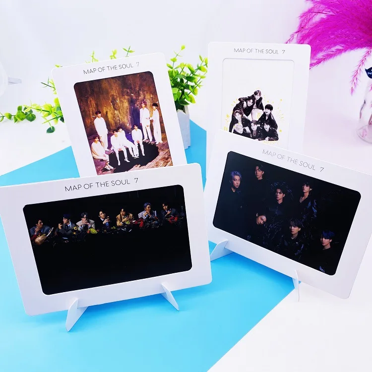 

Hot KPOP Bangtan Boys Album MAP OF THE SOUL : 7 Collection Photocard Photo Frame Cards LU6975