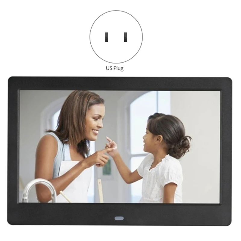 SJD-1003 10 Inch LEDs Digital Photo Frame 1024 x 600 H-D Screen Desktop Album Display Image MP4 Video MP3 Audio Clock Calendar w