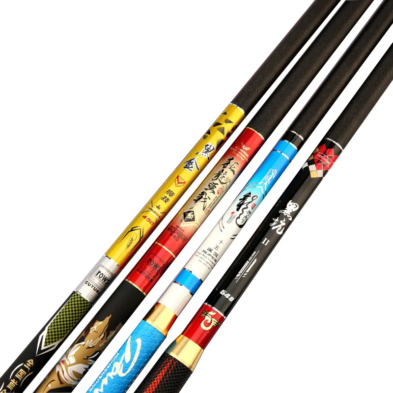 

High Quality Telescopic Fishing Rod Carbon Fiber Casting Rods 3.6m-7.2m Hand Freshwater Feeder for Carp Fishing J323