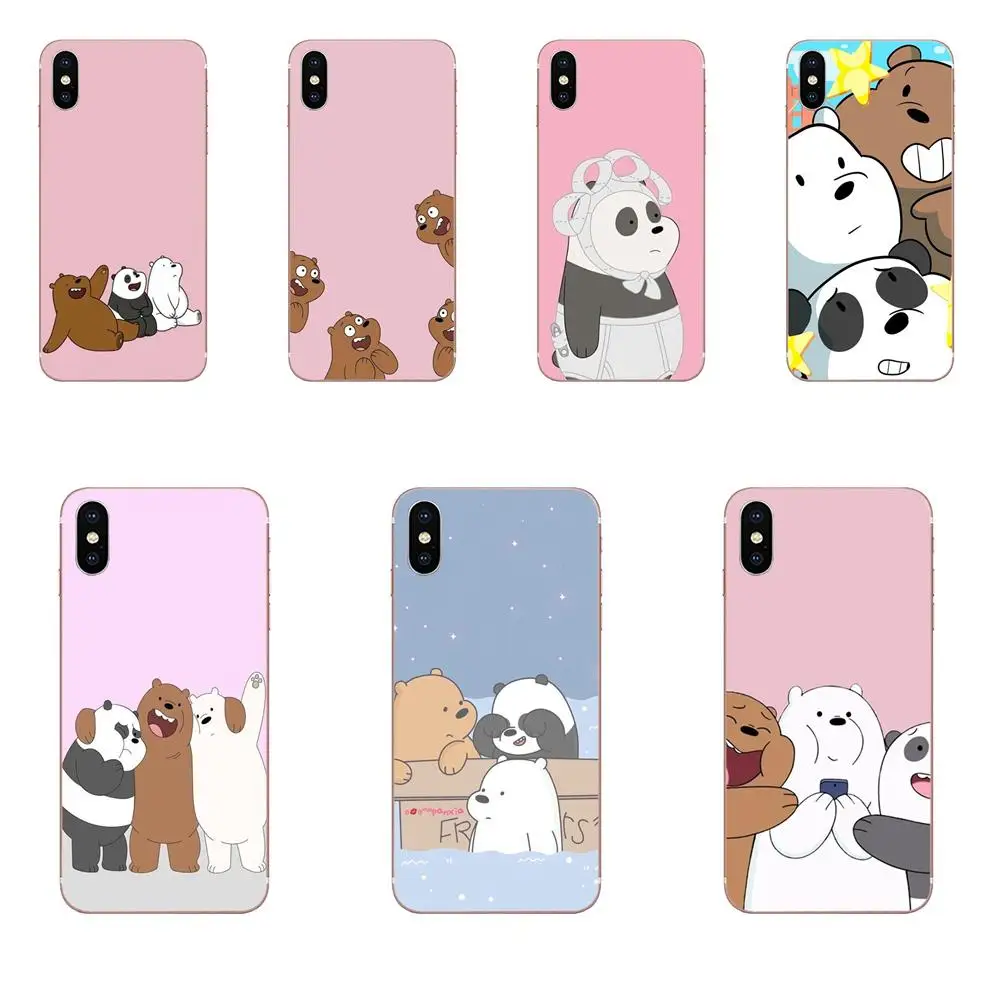

For Huawei Honor 4C 5A 5C 5X 6 6A 6X 7 7A 7C 7X 8 8C 8S 9 10 10i 20 20i Lite Pro TPU Stylish Case We Bare Ice Bear Panda Style