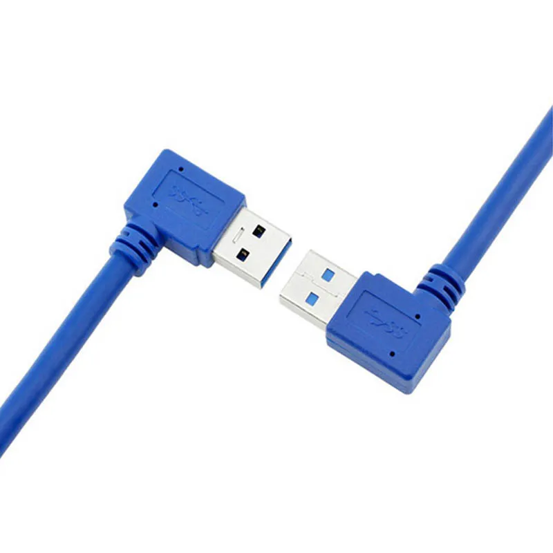 USB 3,0 Удлинительный кабель левый и правый угол A папа-мама линия 5 Гбит/с Высокая скорость GV99