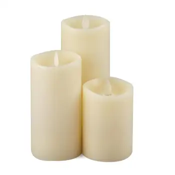 

Ksperway set of 3 Flameless Moving Wick LED Candle for Home/Party/Halloween/Wedding Decor