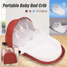 Портативная складная детская кровать многофункциональная кроватка Мумия сумка с москитная сетка пеленка сменная кровать для путешествий красный синий серый