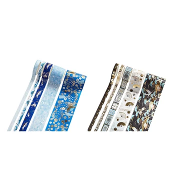 

HOT-2 Set Gold Washi Tape Chinese Style Masking Tape DIY Craft Japanese Paper Stickers Scrapbooking (M & A2)
