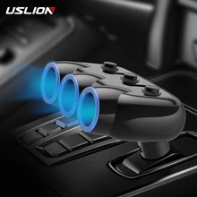 Автомобильное зарядное устройство USLION с 3 слотами для автомобильного прикуривателя, портативное двойное зарядное устройство USB для samsung s10, зарядное устройство Xiaomi 3A, быстрая зарядка