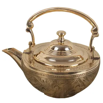 

Handmade thickened brass water kettle pure copper teapot household tea pot set tea maker carved teaware 600ml