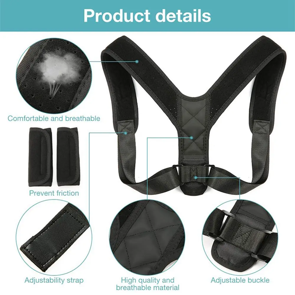 Posture Corrector Shoulder Support Belt for Adult Kids Body Shaper Orthopedic Posture Men Corset Brace waistcoat postural Girdle