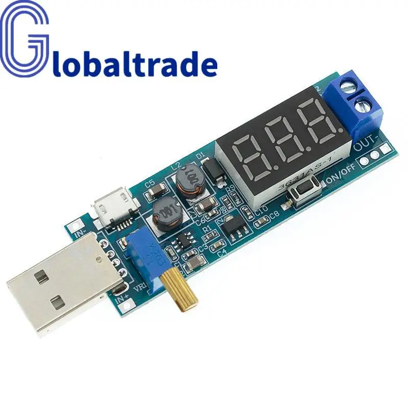 10 шт. USB повышающий/уменьшающий модуль питания от 5 в до 3 В/12 В Регулируемый