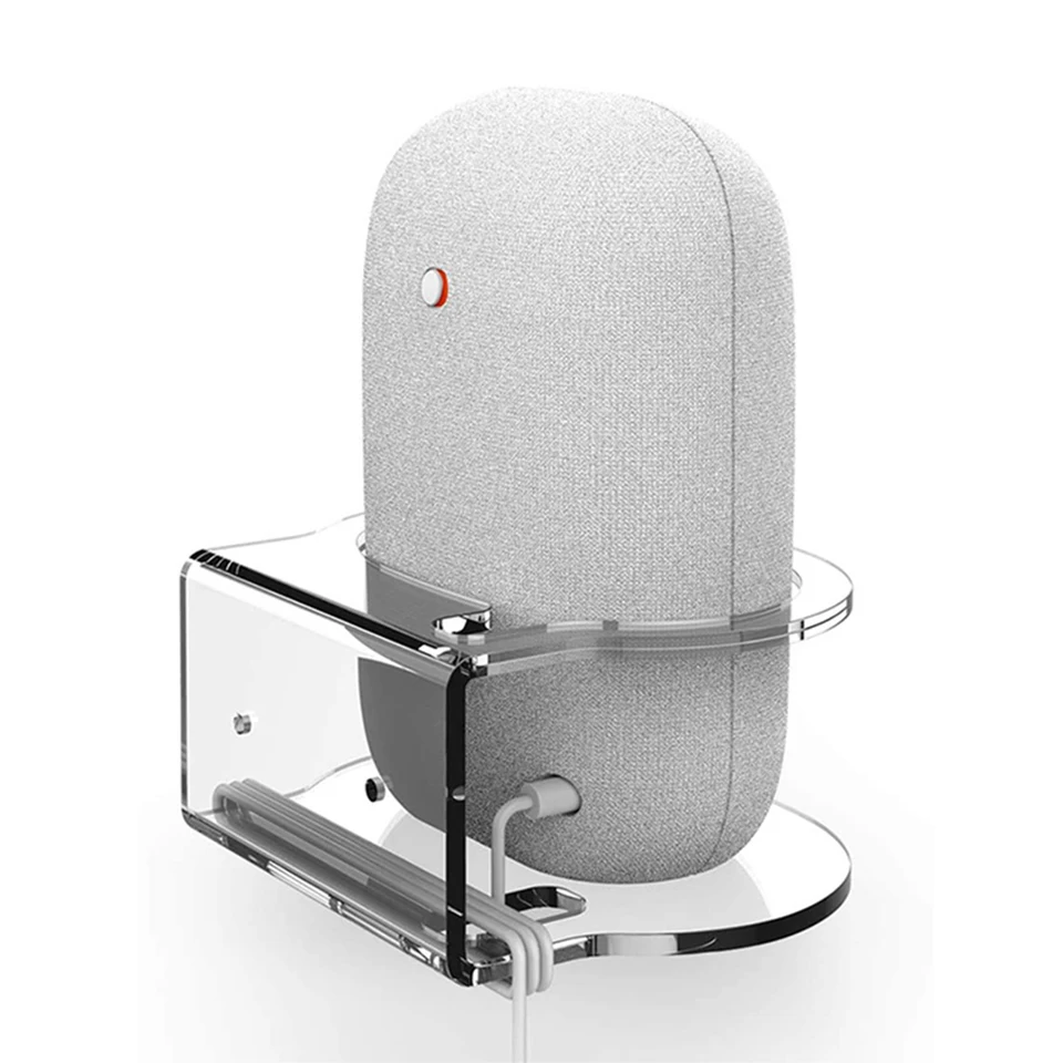 Supporto Da Parete Per Nest Audio (bianco) – Staffa Salvaspazio Con Passaggio Cavi, Facile Da Installare
