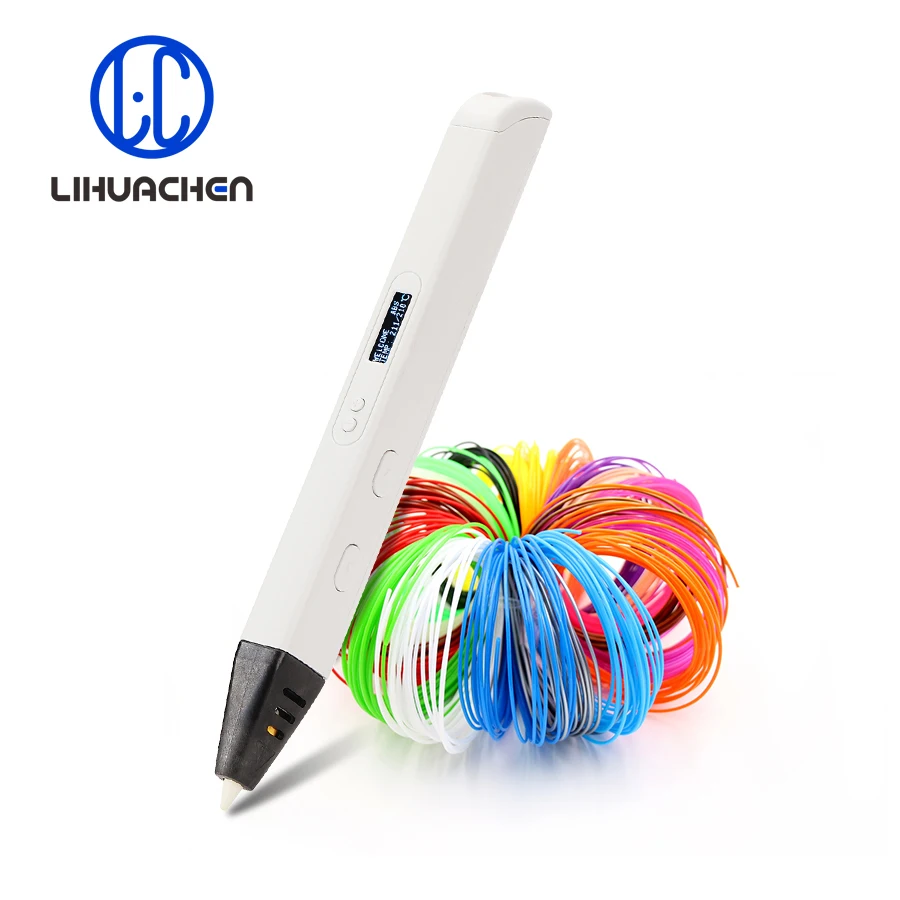 Günstige Lihuachen RP800A 3D Druck Stift mit OLED Display Professionelle 3D Zeichnung Stift für Kritzeln Kunst Handwerk Machen und Bildung spielzeug