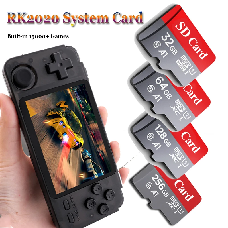 RK2020 RK3326 RGB10 System Card Built in Retro 15000 Games For N64 PS1 GB MAME for