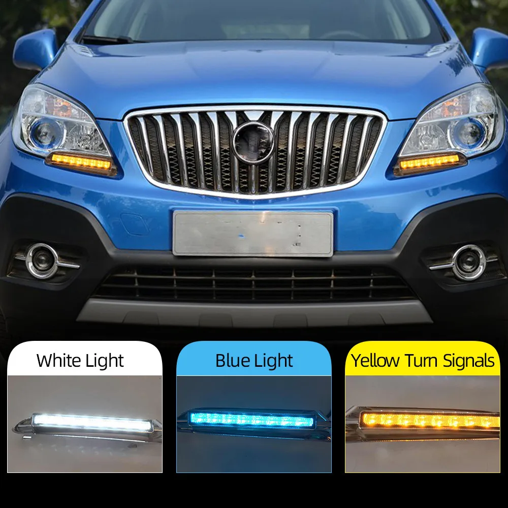 CSCSNL 2Pcs For Buick Encore Opel Mokka 2012 2013 2014 2015 LED DRL Daytime Running Light Driving Daylight Signal lamp Styling |