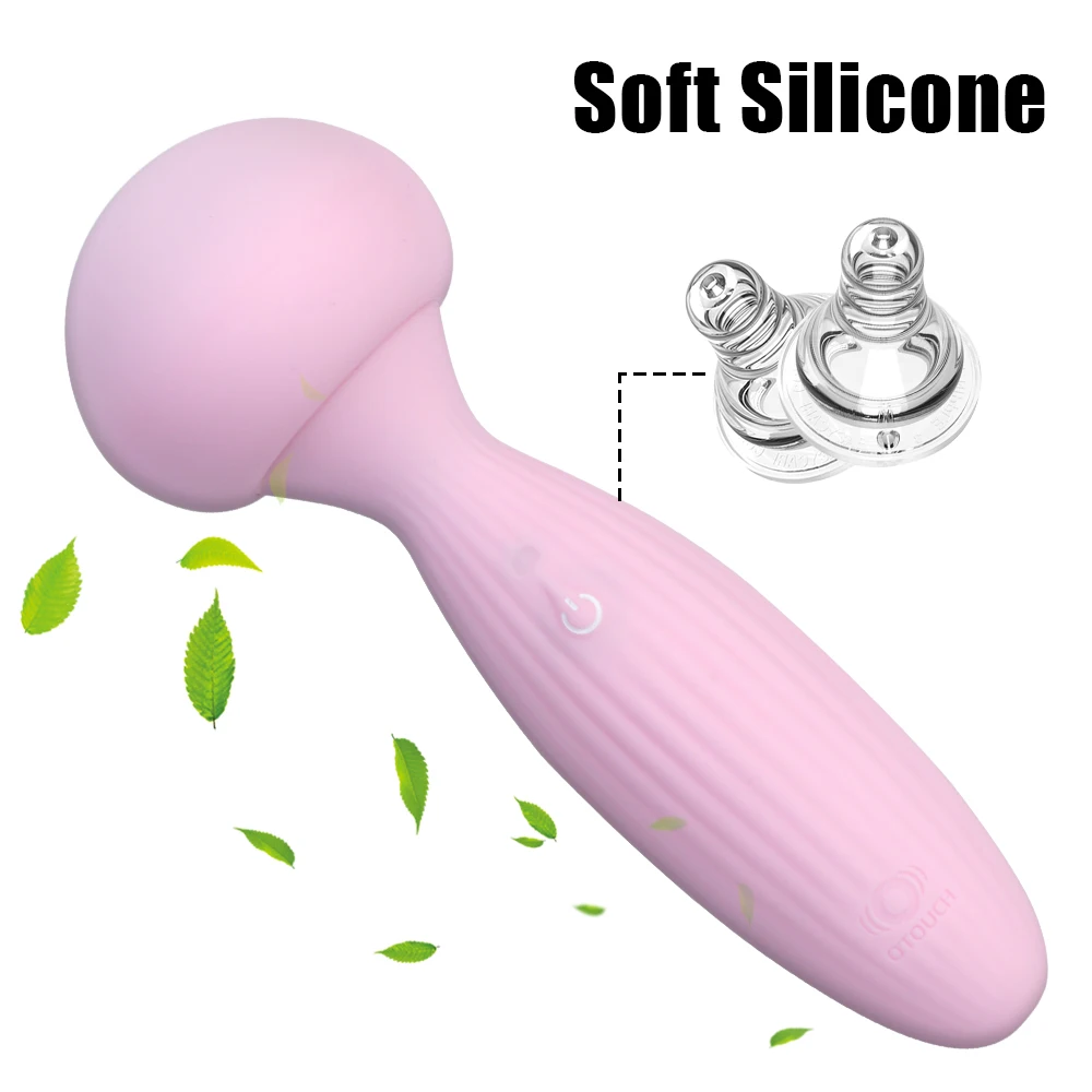 Vibratore a fungo AV con bastoncino per massaggio, stimolatore del clitoride, massaggiatore, vibratore per punto G a 7 frequenze, giocattolo sessuale r_voghion.com