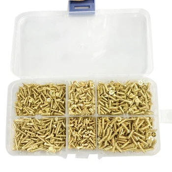 

Cross Countersunk Head Self-Tapping Brass Plated Material Screw DIY Model Making Tool 1200Pcs