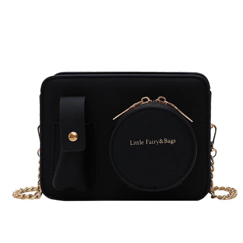 

Fashion Camera Shape Clutch Shoulder Bag Outer Bag Chain Bag Ladies Casual Solid Color Messenger Bag Purse