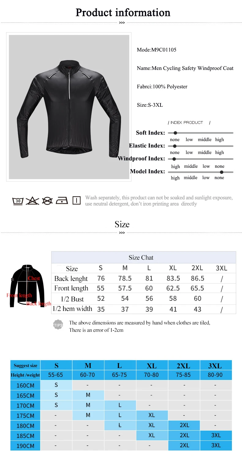 Santic UDF50+ Cycling Jacket Long Sleeve Windproof MTB Road Bike Jacket Waterproof Breathable Sport Windcoat Bicycle Jacket
