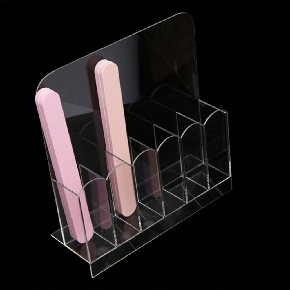 

Nail Tools Storage Box Acrylic Clear Nail File Buffer Rack Display Holder Nail Files Manicure Tools Stand Storage Organizer