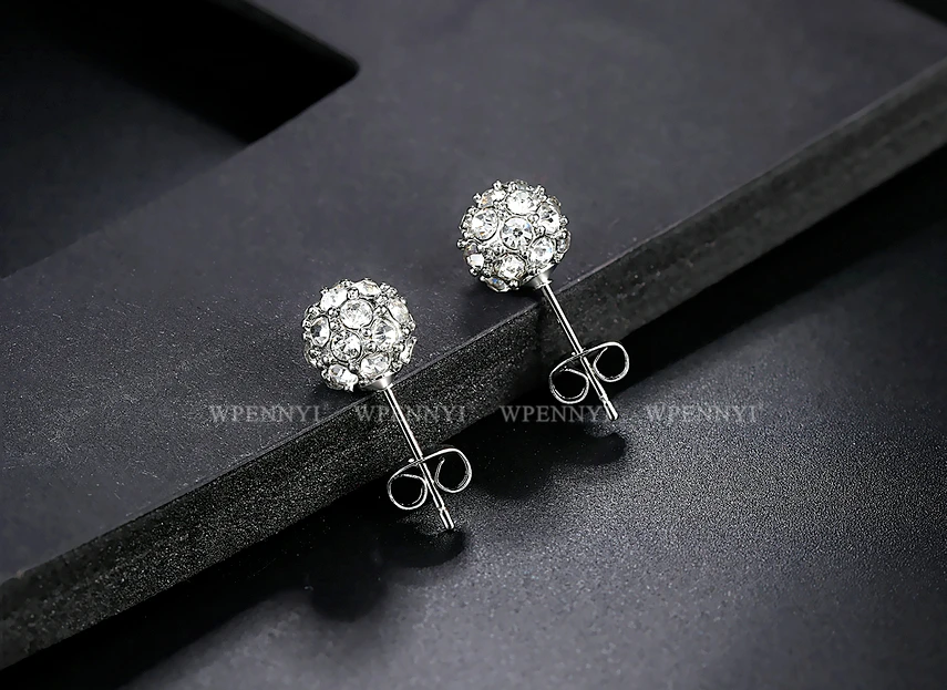 新胧月三色圆球耳钉 6