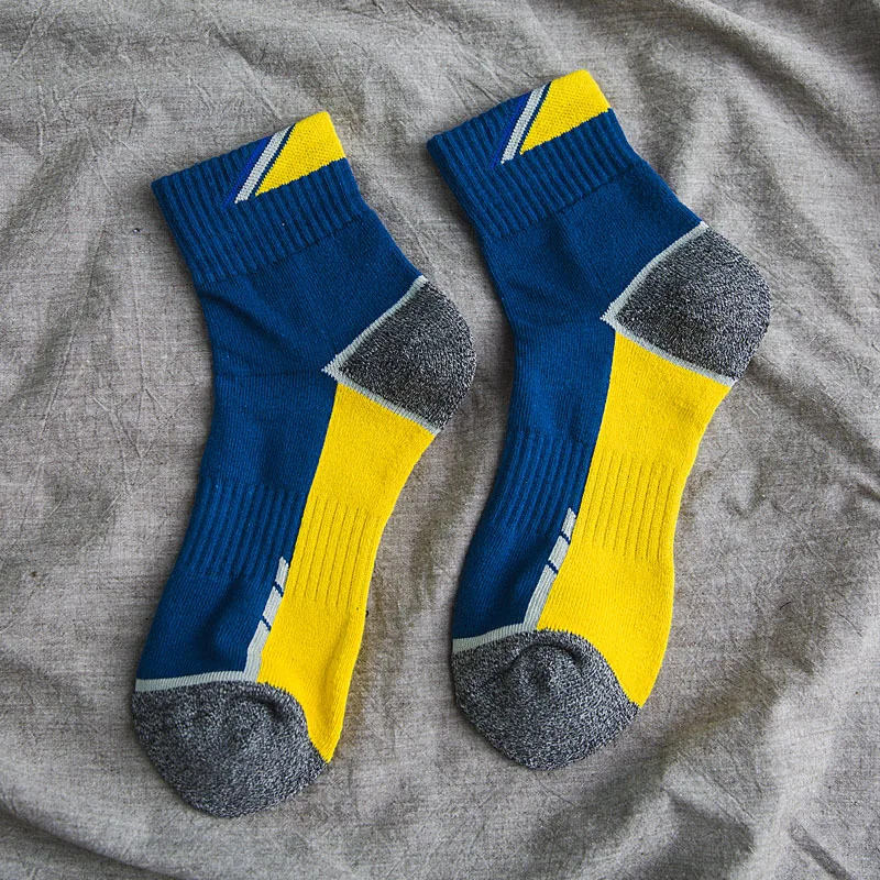 1 пара однотонных носков хлопковые мужские модные носки зимние мужские повседневные деловые Дышащие носки ЕС 39-44 Meias - Цвет: Blue