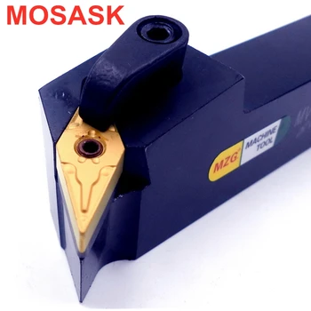 

MOSASK MVQNR CNC Lathe Arbor Metal Tools MVQNR2020K16 Carbide Inserts Machining Cutter External Turning Toolholders