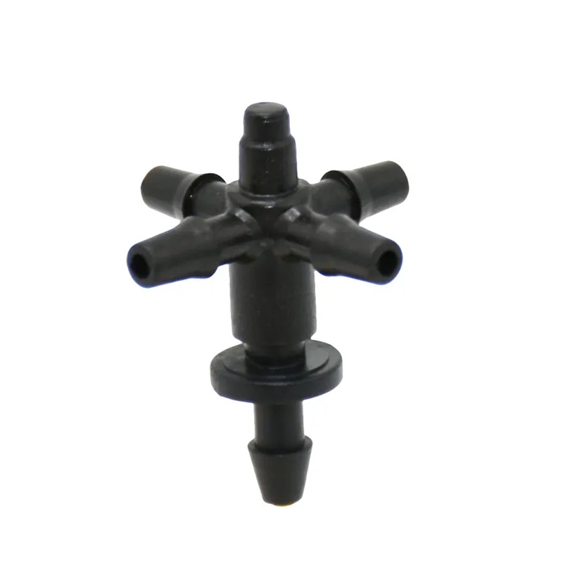 1/8" 4-way arrow dropper Cross Connector water splitter 3/5 hose drip arrow system Greenhouse adapter 15pcs
