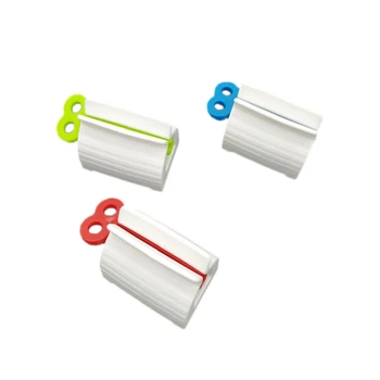 

5PC Rolling Tube Toothpaste Squeezer Dispenser Toothpaste Seat Holder Stand Roller Bathroom Set Accessories