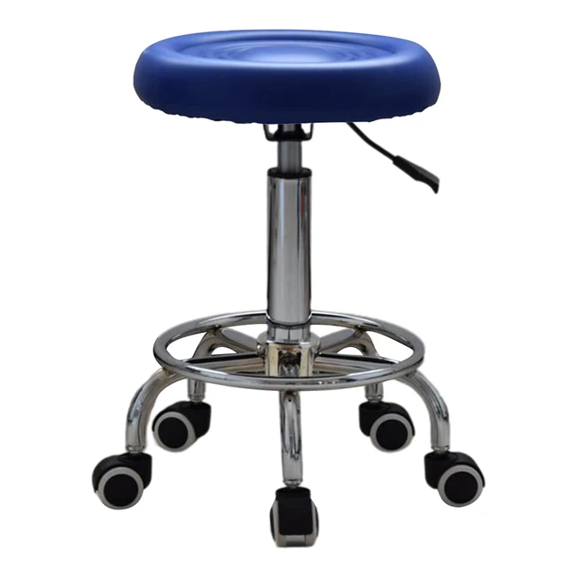 Adjustable Hydraulic Rolling Swivel Stool 5 Wheels - Image 5