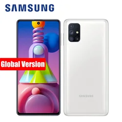 Оригинальная глобальная версия Samsung Galaxy M51 M515F-DSN мобильный телефон 128 ГБ ROM 6 Гб RAM 6,7 дюйм7000 мАч NFC Snapdragon 730G смартфон