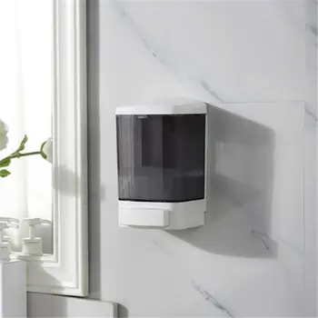 

Manual 1000ml large-capacity wall-mounted soap dispenser plastic single head soap dispenser hotel bathroom supplies Sale