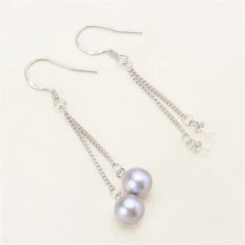 

Delicate Pearl Rings Settings 925 Sterling Silver Rings Mount Women DIY Handmade Craft Rings Jewelry Accessory
