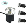 4 Pcs IP67 Waterproof LED Underground Light 1W 3W 5W Outdoor Ground Garden Path Floor Buried Yard Spot Landscape 110V220V 12V 1
