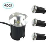 4 Pcs IP67 Waterproof LED Underground Light 1W 3W 5W Outdoor Ground Garden Path Floor Buried Yard Spot Landscape 110V220V 12V 1