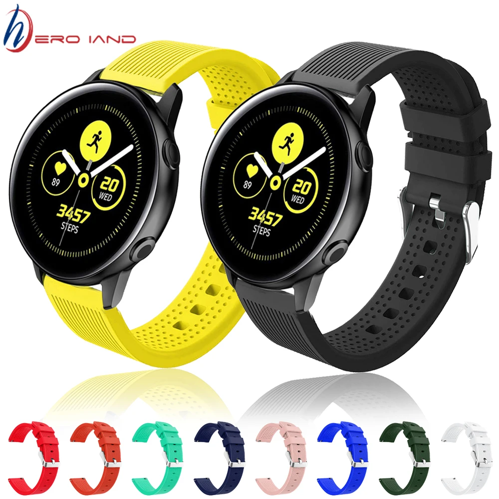 

Silicone Watch Band Strap For Samsung Galaxy Watch Active / Active 2 40mm 44mm Watchband Replacement Sport Bracelet Galaxy 42mm