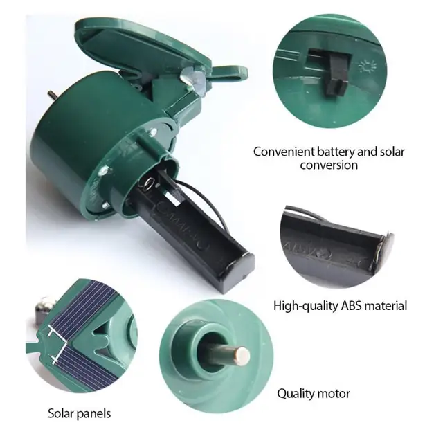 Kerti Dekoráció Napenergia -Hajtású Táncoló Pillangók Repülő Zümmögő Madárkert Udvar Kültéri Otthoni Mezőgazdasági Területek - Image 4