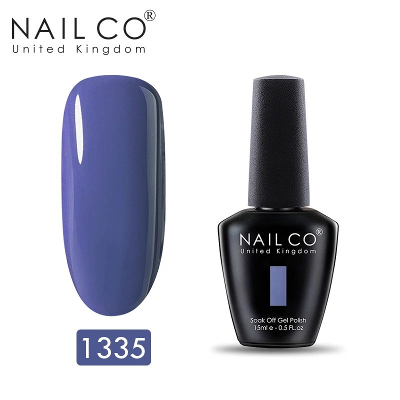 NAILCO замочить УФ-гель для ногтей вылечивается с светодиодный лампой Блеск Гель-лак для ногтей lakiery hybrydowe гель для ногтей 15 мл Лак гибрид - Цвет: 1335