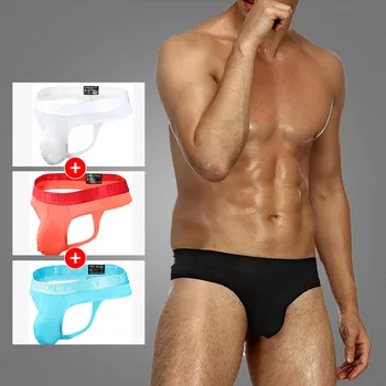 

Men's BriefsSexy Men Bikini Gay Underwear Men Thong G String Homme Jockstrap Male Sexy Pouch Lace Panties Tanga Hombre