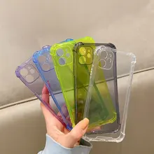 Objektiv Schutz Stoßfest Telefon Fällen Für iPhone 12 11 Pro Max Xs X Xr 6 7 8 Plus SE 2020 klar Silikon Fall Weiche Rückseitige Abdeckung