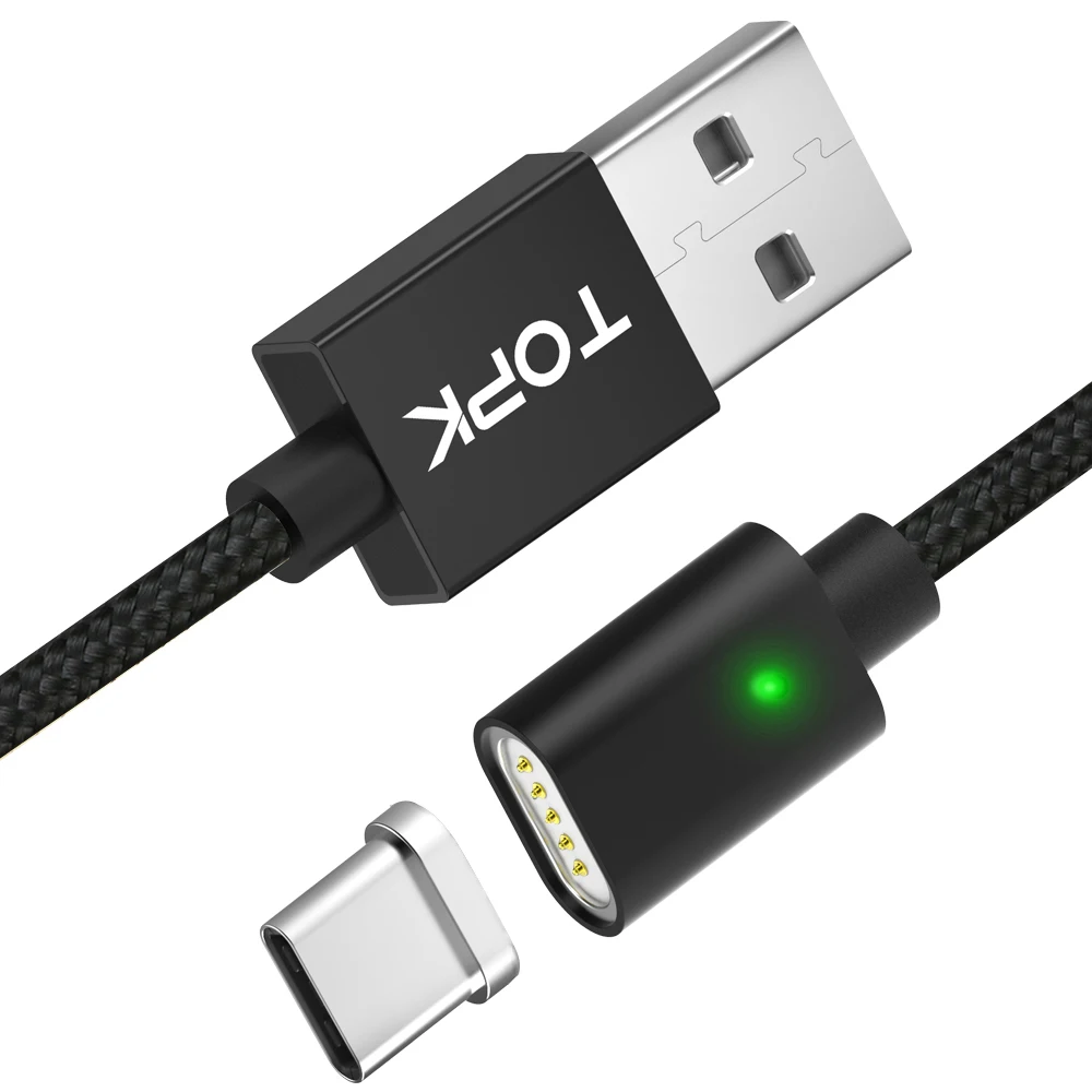 Type C Magnetic Cable Usb C Nylon Data transfer Charger Cable