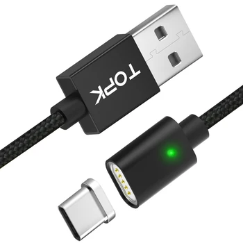 Type C Magnetic Cable Usb C Nylon Data transfer Charger Cable