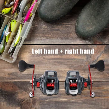 

Fishing Reel 16+1BB 6.3:1 Ratio Left/Right Hand Digital Display Baitcasting Reel Fishing Reel Tackle Accessories