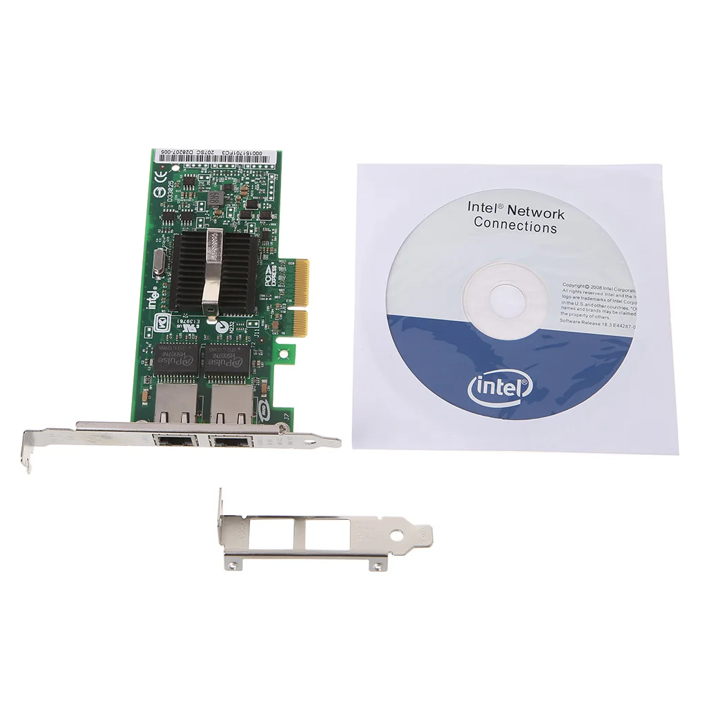 Прямая поставка PCI-Express двухпортовый 10/100/1000 Мбит/с гигабитная Ethernet карта серверный адаптер NIC EXPI9402PT контроллер Intel 82571