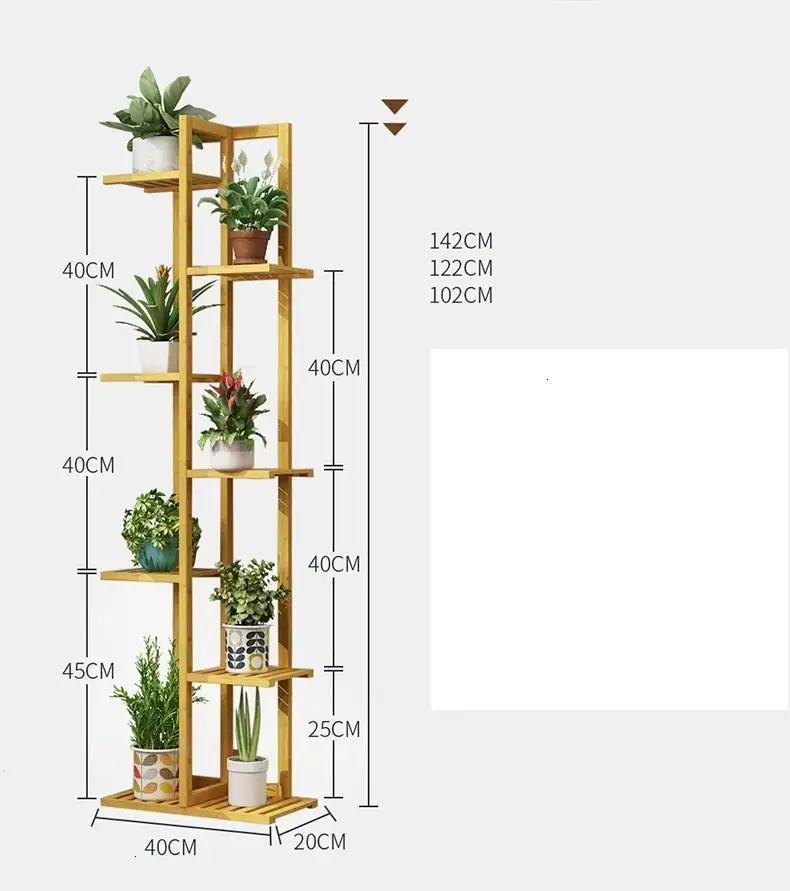 Stojaki Na Kwiaty Varanda Etagere Pour Plante Wood Flores Estante Para Plantas стойка для балкона Dekoration Цветочная полка для растений