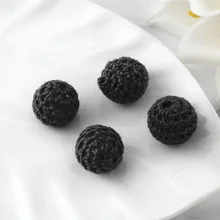 Детская зубная щетка-массажер покрыты изготовления ювелирных изделий деревянные бусины мяч Цепочки и ожерелья 10 шт./компл. 20 мм